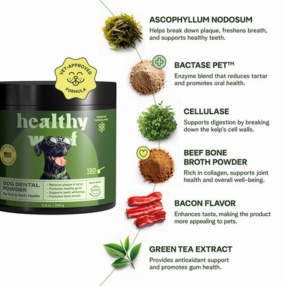 Dental Powder for Dogs - 120 Scoops