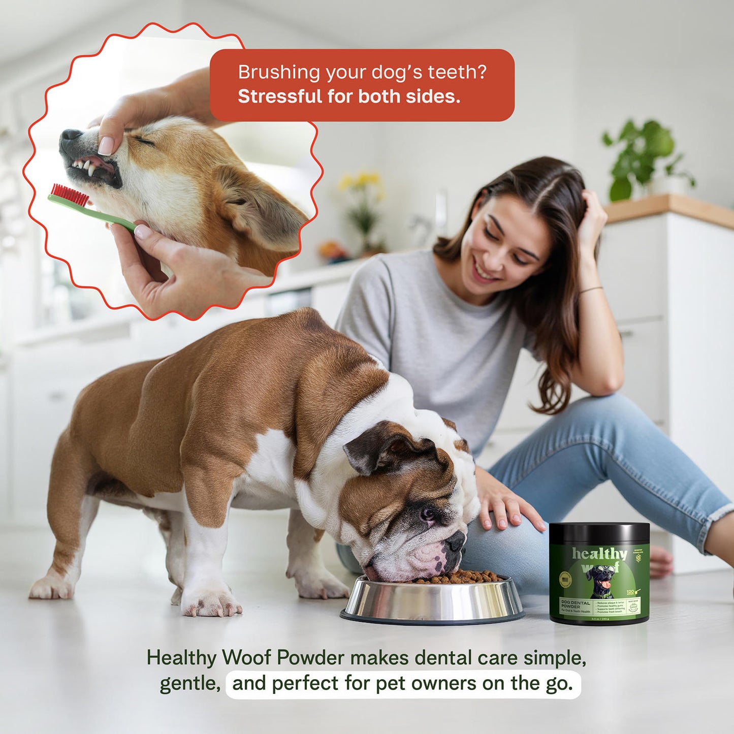 Dental Powder for Dogs - 120 Scoops
